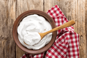 Recepten met streekproducten Hangop van yoghurt
