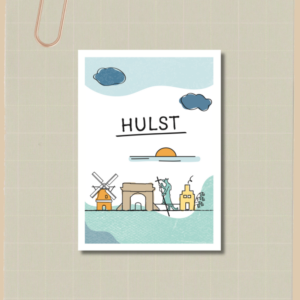 Kaart Hulst (5 stuks)