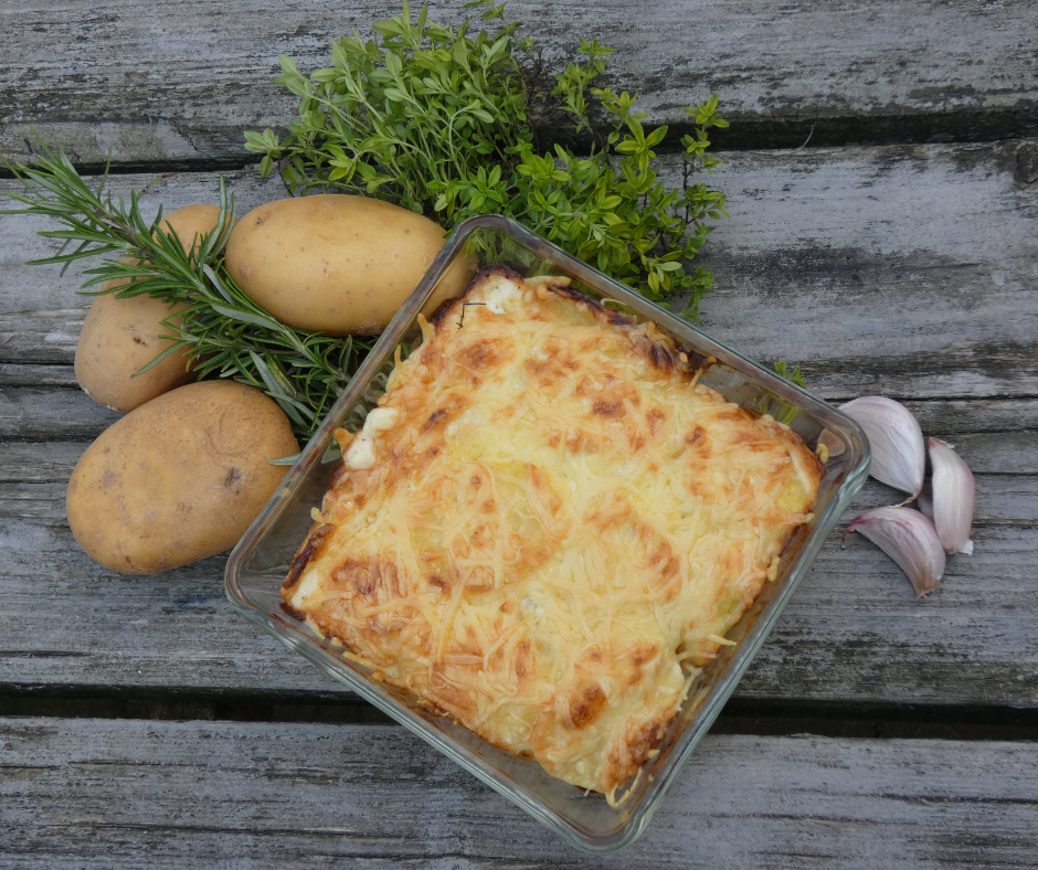 Recepten met streekproducten Aardappelgratin