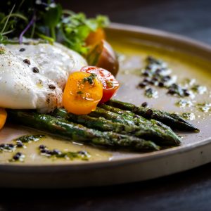 Gegrilde groene asperges Gegrilde groene asperges